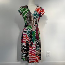 Diane von Furstenberg ‘Vintage’ Jenny Multi Color Silk Wrap Dress sz 6 - £76.12 GBP