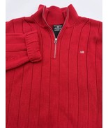 Ralph Lauren Polo Jeans Co Red Knit Long Sleeve Sweater Pullover Flag Lo... - £17.67 GBP