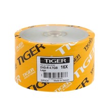 100 Tiger Branded 16X Logo Top Blank DVD-R DVDR Blank Disc Media 4.7GB - $38.94