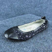 Naturino Youth Girls Ballet Shoes Black Leather Slip On Size 34 Medium - $24.75