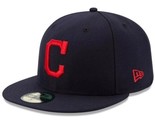 MENS NEW ERA MLB CLEVELAND INDIANS 5950 AC PERF FITTED - NAVY/RED Size 7... - £23.77 GBP