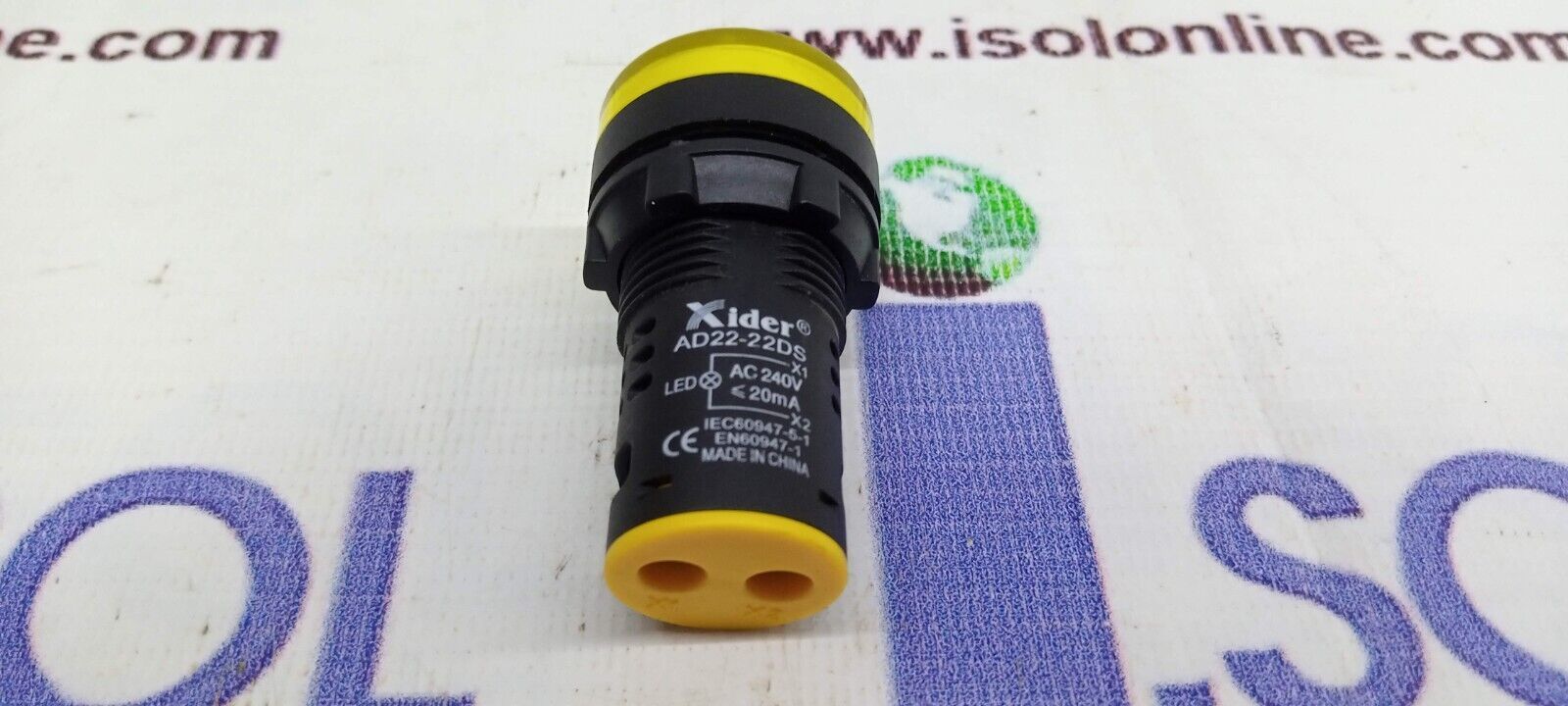 Xider Indicators AD22-22DS LED Indicator Lamp LED Signal Light Yellow - $34.50