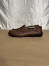 Chaps Brown Leather Moc Toe Loafers Men’s Sz 9.5 M - £23.84 GBP