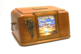 Photo Casket Cremation Urn for Ashes, Unique Funeral Frame Urn Memorial, - £157.20 GBP+