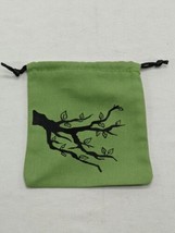 Dnd RPG Green Druid Nature Branch Dicebag Acessory 4&quot; X 4 1/2&quot; - £17.57 GBP