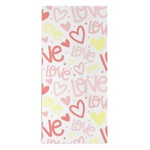 Mondxflaur Colorful Love Hand Towels for Bathroom Hair Absorbent 14x29 Inch - £10.34 GBP