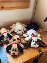 Lot of Pound Puppies White Poodle Solid Black Brown w Spots Gray & Cream W Diape - $19.39