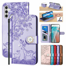 For Samsung A13 S22+ S20 S10 A12 A32 A42 A22 Glitter Leather Flip Wallet Case - £42.28 GBP