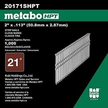 Metabo HPT 20171SHPT Framing Nails 6D 2&#39;&#39; x .113&#39;&#39; 21° 21-ga Steel 1000-... - £27.96 GBP