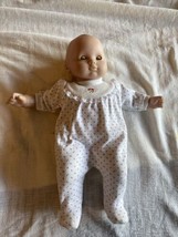 American Girl Bitty Baby Doll Blonde Green Eyes Well Loved Vintage 90s Outfit - $29.70
