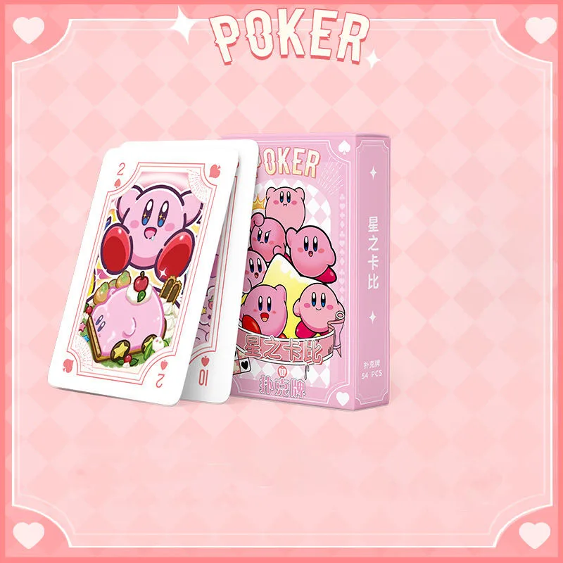Cute Kawaii Cartoon Kirby My Melody Cinnamoroll Kuromi Hellokitty Playing Cards - £6.42 GBP+
