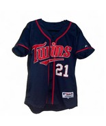 VTG Minnesota Twins MLB #21 Young Majestic Baseball Jersey Men&#39;s Sz48 Ra... - $34.99