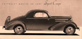 1935 Chevrolet Master Deluxe Line Vintage Brochure De Vente Originale - Usa... - $43.57