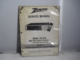 Zenith VR1810 Original Service Manual - $2.96