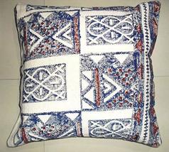 Traditional Jaipur Handmade Kilim Cushion Cover 20&quot; x 20&quot;, Decorative Throw, Jut - £14.46 GBP