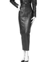 North Bound Leather Black Leather Hobble Pencil Skirt sz XS HS03 $429 - £143.88 GBP
