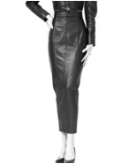 North Bound Leather Black Leather Hobble Pencil Skirt sz XS HS03 $429 - £143.36 GBP