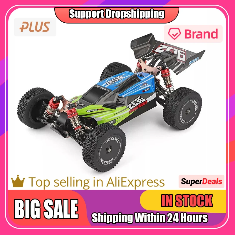 Wltoys 144001 1/14 2.4g 4wd High Speed Racing Rc Car Vehicle Models 60km/h - $136.08
