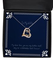 Motivational Wife Love Dancing Necklace, My Dear Love, You are My Better Half, M - £39.65 GBP