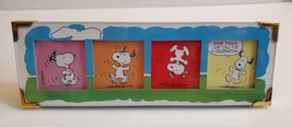 Vtg Peanuts Gallery Snoopy dancing CELEBRATION Hallmark framed comic str... - £18.07 GBP