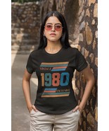 1980 Retro Tee, 1980s Graphic Tee, Retro Birthday Shirt, Shirt for Mom, ... - $25.14+