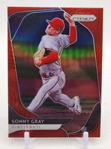 ⚾Sonny Gray 2020 Panini Prizm Red Holo Refractor Reds Yankees A&#39;s Baseball Card - £1.37 GBP