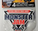 Designware Monster Jam Monster Truck Series T-Shirt Emblems, 4 Ct - £6.32 GBP