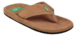 Sanuk Men&#39;s Furreal Classic Cord Flip Flop Thong Sandals Style 1102479 N... - $62.70