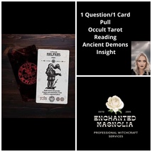 SAME DAY 1 card Pull Occult Tarot Reading ~ Ancient Demons Insight ~ 1 Q... - $12.20