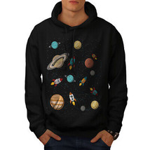 Wellcoda Space Exploration Mens Hoodie, Rockets Casual Hooded Sweatshirt - £25.69 GBP+