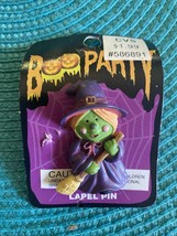 Halloween Vintage 1997 Cvs Boo Party Halloween Lapel Pin #586891 Witch - £6.18 GBP
