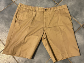 Haggar Mens Shorts Size 40 Classic Khaki Flat Front - £13.29 GBP