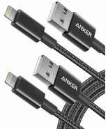 iPhone Charger Cable Anker 6ft Premium Nylon MFi Certified Lightning Cab... - $41.01 CAD