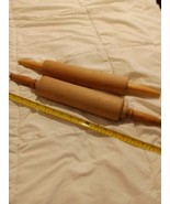 Wood rolling pins lot of two - $17.75