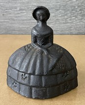 Vintage Cast Iron Maiden Bell Victorian Lady Southern Belle - £10.25 GBP