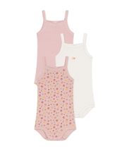 Petit Bateau Baby Girl Bodysuit (Pack of 3), Variant 1, 9-12 Months - £35.83 GBP