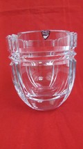 Orrefors Swedish Crystal  Vase- 5 3/4&quot; Tall x 5  1/2&quot; Wide-Signed Orrefors - $64.35