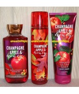 Champagne Apple Honey Bath Body Works Fine Fragrance Mist Body Cream Sho... - £28.24 GBP