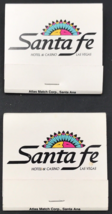 2 VTG Santa Fe Hotel Casino Matchbook Las Vegas NV Nevada Full 30 Unstruck - $9.49