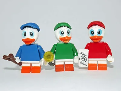 PLTOYS Huey Dewey And Louie Set Donald Duck Disney Cartoon Minifigure Toys - £13.55 GBP