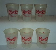 6 Vintage Stroh&#39;s Beer 16 oz Plastic Cups &quot;From One Beer Lover to Another&quot; - £11.86 GBP