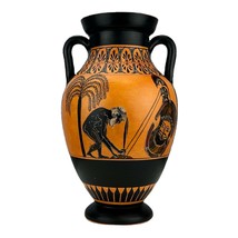 Suicide of Ajax Vase Ancient Greek Amphora Pottery Art Museum Copy 530BC - £143.94 GBP