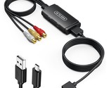 Rca To Hdmi Converter, Av To Hdmi Adapter, Composite To Hdmi Adapter Sup... - £23.69 GBP