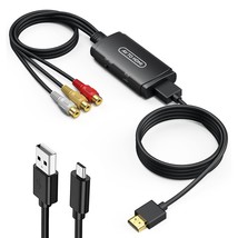 Rca To Hdmi Converter, Av To Hdmi Adapter, Composite To Hdmi Adapter Sup... - £23.59 GBP