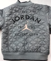 Vintage Air Jordan 1985 Flight Club Bomber Jacket Coat Rare Gray Black S... - £23.95 GBP