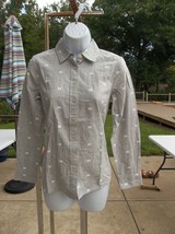 Nwt Talbots Very Cute Polar Bear Button Down Shirt Pp $69.50 - $26.99