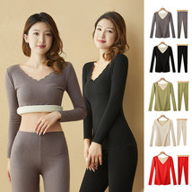 Women Winter Warm Thermal Underwear Seamless Thicken Plush Fleeced Linge... - £11.33 GBP+