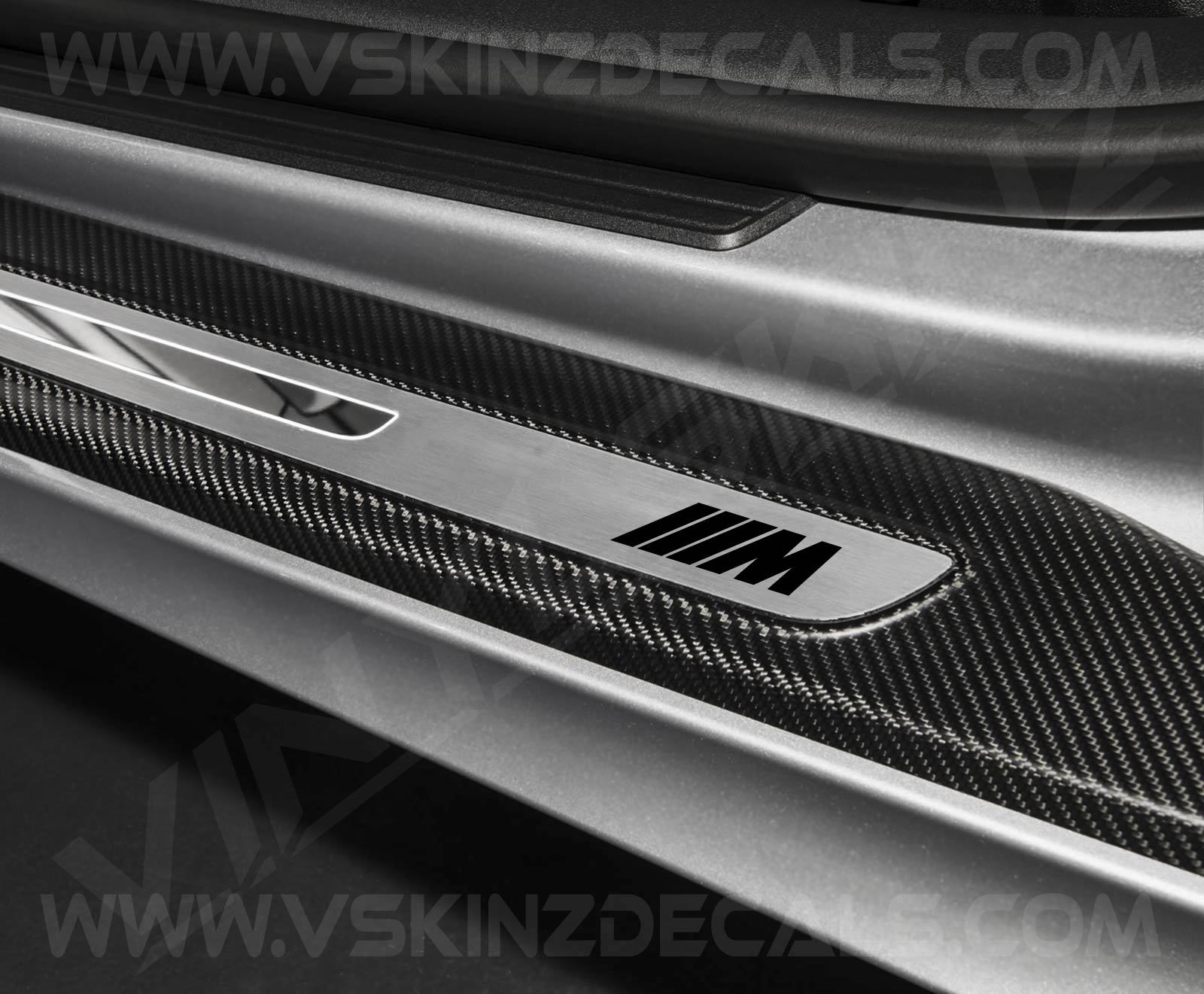 BMW M Logo Door Sill Decals Stickers Premium Quality 5 Colors M3 M4 Alpina X3 X5