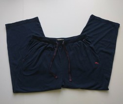 Tommy Bahama Lounge Casual Pants Blue Sz M SHORT Drawstring Sweatpants Soft READ - $14.87