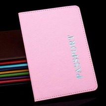 Leather Travel Passport Holder Card Cover Slim Case Thin Wallet Pouch Pi... - £7.01 GBP
